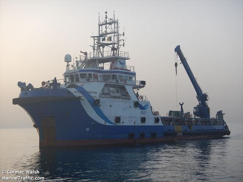 allianz ariston (Offshore Support Vessel) - IMO 9636931, MMSI 375888000, Call Sign J8B4855 under the flag of St Vincent & Grenadines