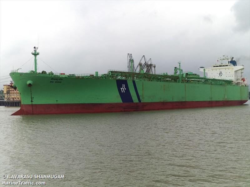 bw boss (LPG Tanker) - IMO 9208239, MMSI 419001312, Call Sign AWWL under the flag of India