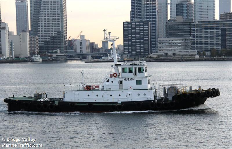 musashi (Tug) - IMO , MMSI 431006206, Call Sign JD3817 under the flag of Japan