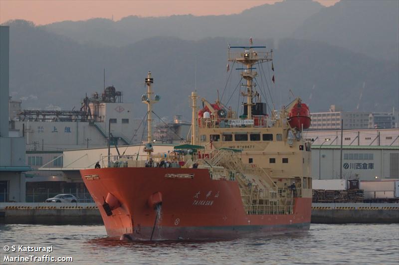 taikasan (LPG Tanker) - IMO 9749477, MMSI 431412000, Call Sign 7JYP under the flag of Japan