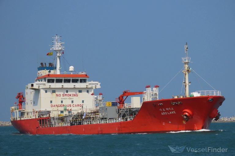aro lake (Chemical/Oil Products Tanker) - IMO 9440239, MMSI 441544000, Call Sign DSQD9 under the flag of Korea
