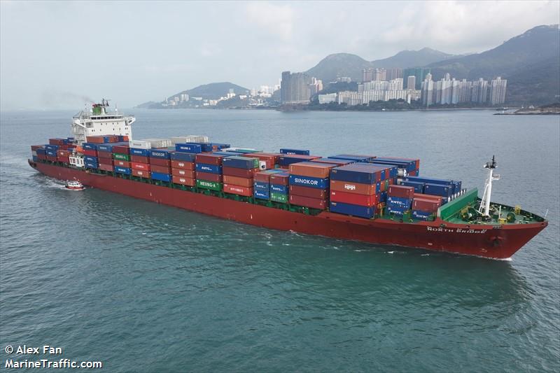 north bridge (Container Ship) - IMO 9326768, MMSI 441552000, Call Sign D9NB under the flag of Korea
