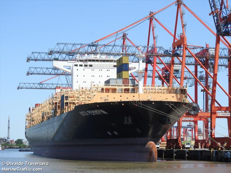 buenos aires express (Container Ship) - IMO 9793894, MMSI 477154300, Call Sign VRRN7 under the flag of Hong Kong