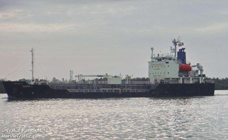 sara 1 (Chemical/Oil Products Tanker) - IMO 9301615, MMSI 533130946, Call Sign 9MQD2 under the flag of Malaysia