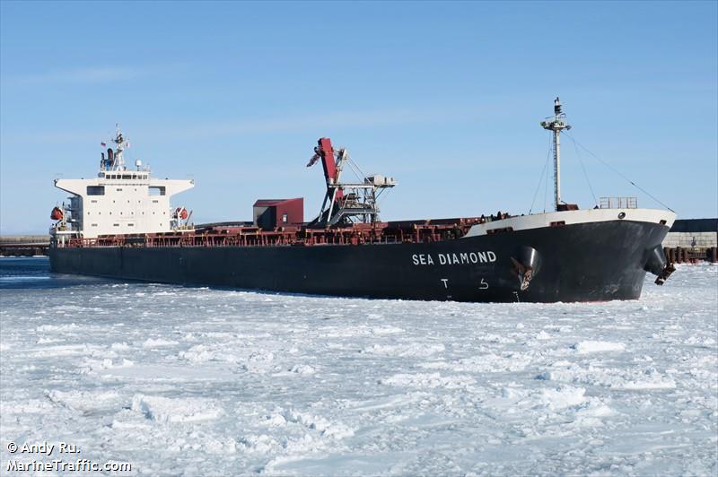 sea diamond (Bulk Carrier) - IMO 9374181, MMSI 538003234, Call Sign V7PI4 under the flag of Marshall Islands