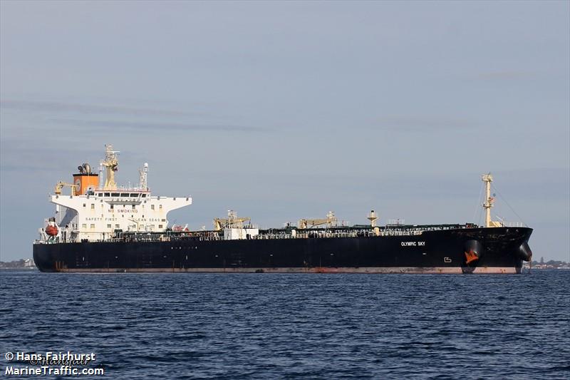 olympic sky (Crude Oil Tanker) - IMO 9489297, MMSI 538006517, Call Sign V7NZ2 under the flag of Marshall Islands