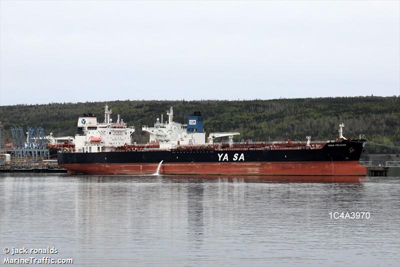 yasa pelican (Chemical/Oil Products Tanker) - IMO 9857224, MMSI 538008269, Call Sign V7A2170 under the flag of Marshall Islands