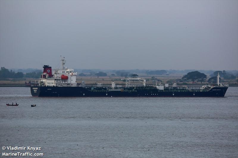 ocean manta (Chemical/Oil Products Tanker) - IMO 9809069, MMSI 563024200, Call Sign 9V2624 under the flag of Singapore