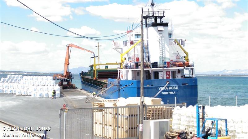vera rose (General Cargo Ship) - IMO 9114696, MMSI 577423000, Call Sign YJWM4 under the flag of Vanuatu