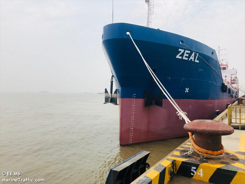 zeal (Oil Products Tanker) - IMO 9486805, MMSI 626017000, Call Sign TRA018 under the flag of Gabon