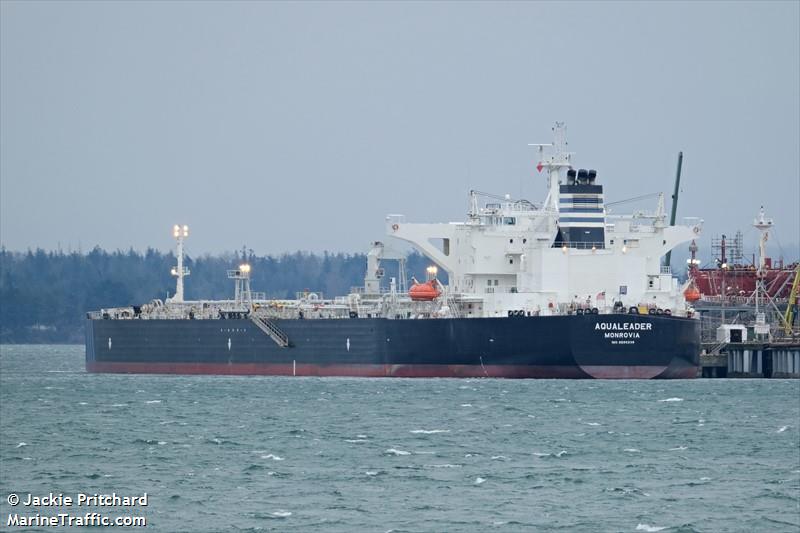 aqualeader (Crude Oil Tanker) - IMO 9592238, MMSI 636015175, Call Sign A8ZC4 under the flag of Liberia