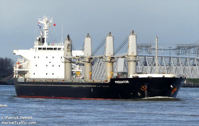 predator (Bulk Carrier) - IMO 9641792, MMSI 636017887, Call Sign D5NE4 under the flag of Liberia