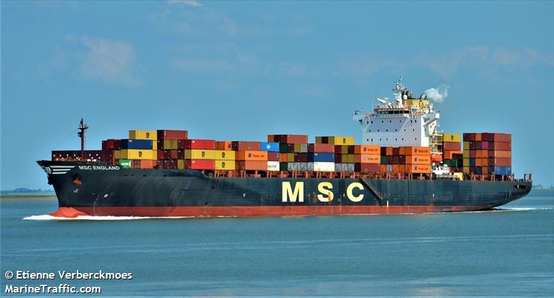 msc england (Container Ship) - IMO 9232890, MMSI 636019395, Call Sign A8VG3 under the flag of Liberia