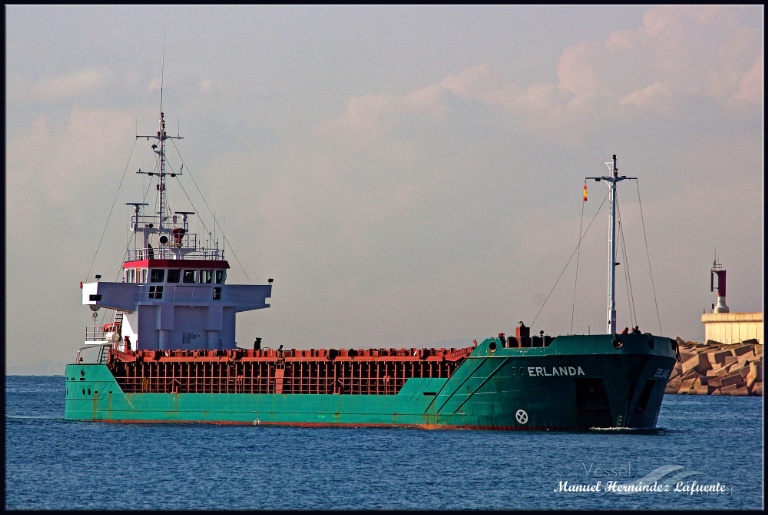 erlanda (General Cargo Ship) - IMO 8922280, MMSI 730152005, Call Sign HKTD5 under the flag of Colombia