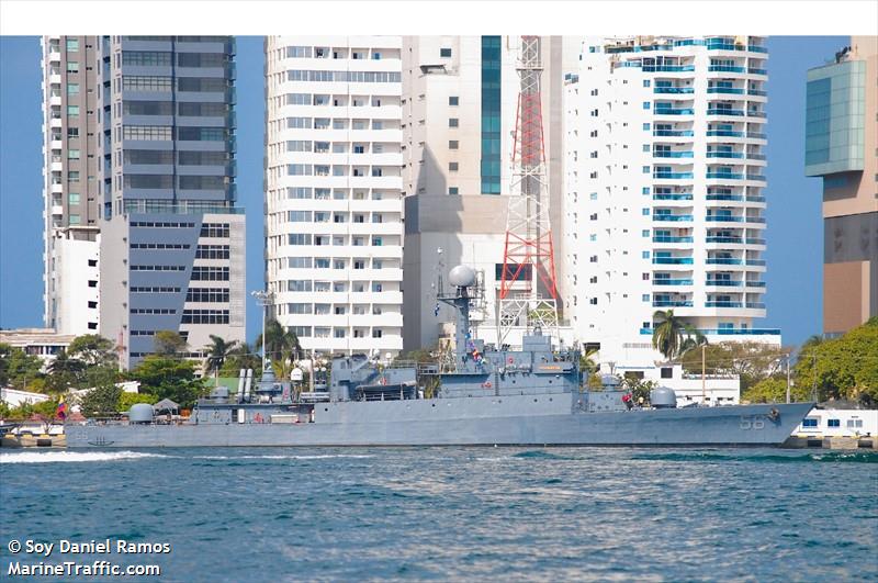 arc almirante tono (Military ops) - IMO , MMSI 730152350, Call Sign 5KMX under the flag of Colombia