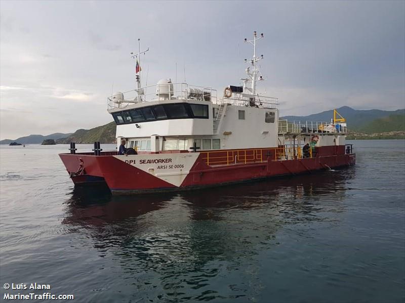 dp1 seaworker (Resolution 18 ship) - IMO , MMSI 775995070, Call Sign YYV3014 under the flag of Venezuela