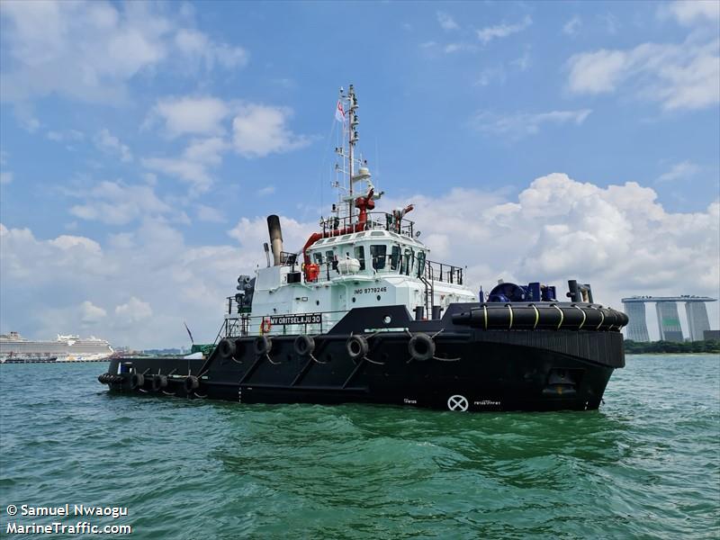 mv oritselaju 30 (Tug) - IMO 9778246, MMSI 572517220, Call Sign T2UI5 under the flag of Tuvalu