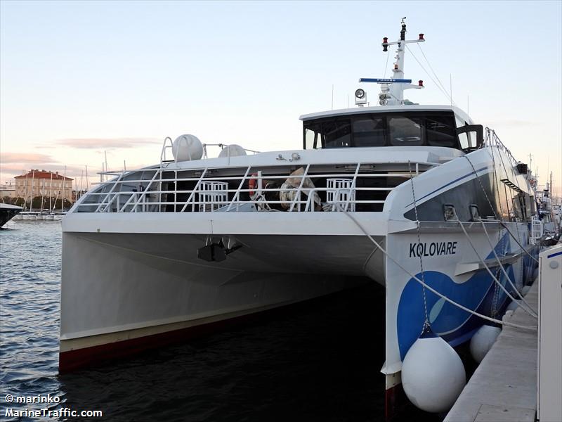 kolovare (Passenger Ship) - IMO 9862138, MMSI 238733940, Call Sign 9A7419 under the flag of Croatia
