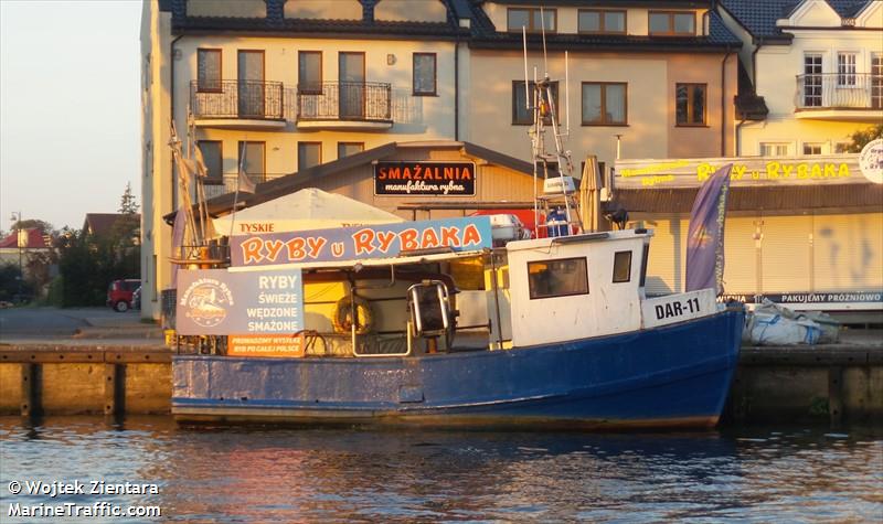 dar-11 (Fishing vessel) - IMO , MMSI 261038240, Call Sign SPS3493 under the flag of Poland