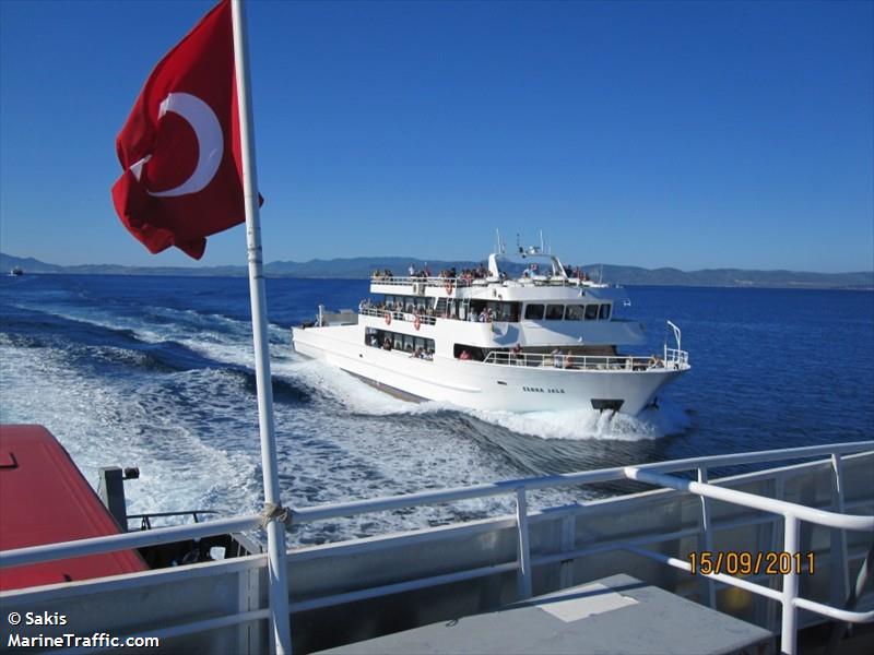 mf seda jale (Passenger Ship) - IMO 8987591, MMSI 271010054, Call Sign TCA2313 under the flag of Turkey