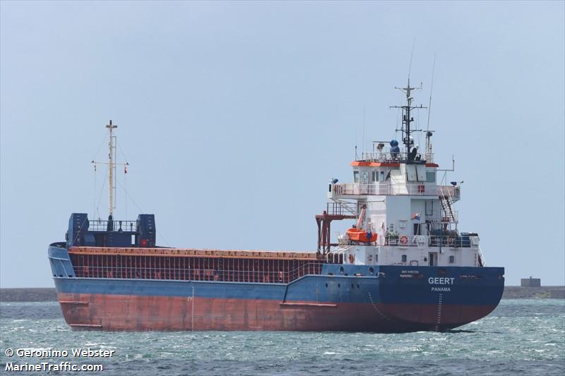 geert (General Cargo Ship) - IMO 9195705, MMSI 314668000, Call Sign 8PCO2 under the flag of Barbados