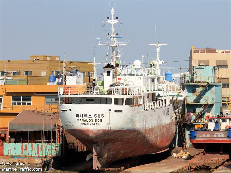 panalox505 (Fishing Vessel) - IMO 8916384, MMSI 440549000, Call Sign DTAV3 under the flag of Korea