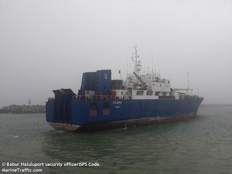 vilena (Ro-Ro Cargo Ship) - IMO 7905481, MMSI 613614001, Call Sign TJM0023 under the flag of Cameroon
