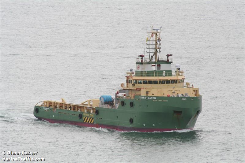 hermit baron (Offshore Tug/Supply Ship) - IMO 9427744, MMSI 636014265, Call Sign A8SP6 under the flag of Liberia