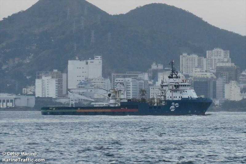 up coral (Offshore Tug/Supply Ship) - IMO 9667239, MMSI 710033090, Call Sign PU2960 under the flag of Brazil