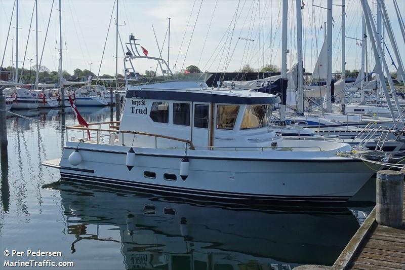 trud (Pleasure craft) - IMO , MMSI 219026805, Call Sign XPH5492 under the flag of Denmark