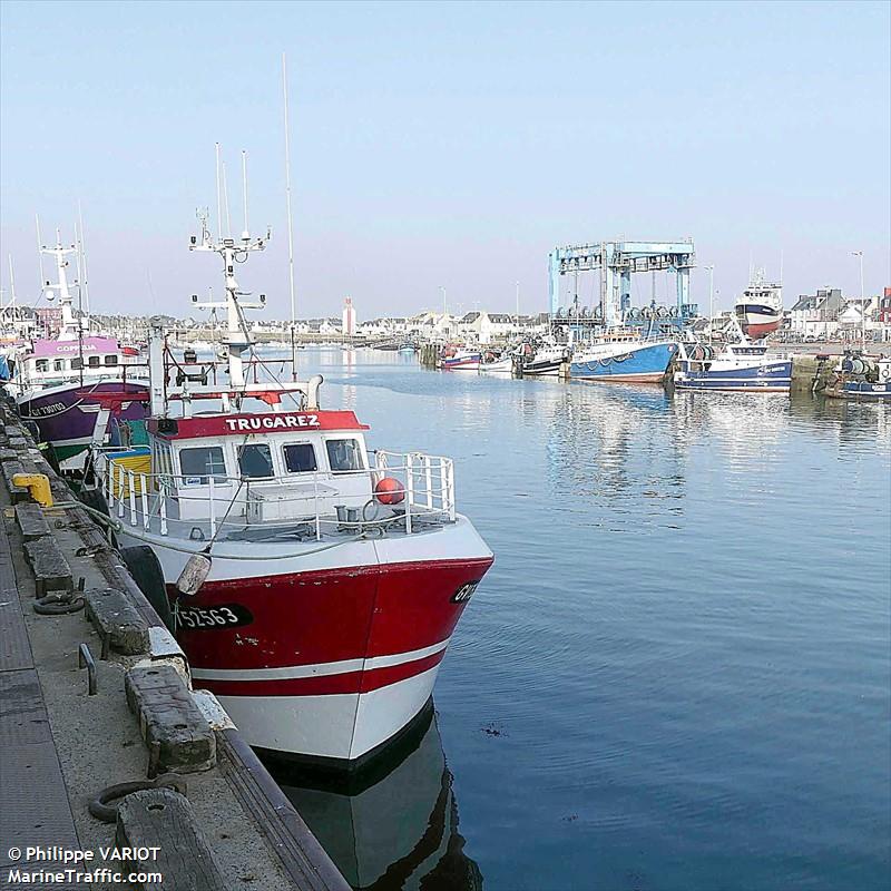 fv trugarez (Fishing vessel) - IMO , MMSI 228345000, Call Sign FGPF under the flag of France