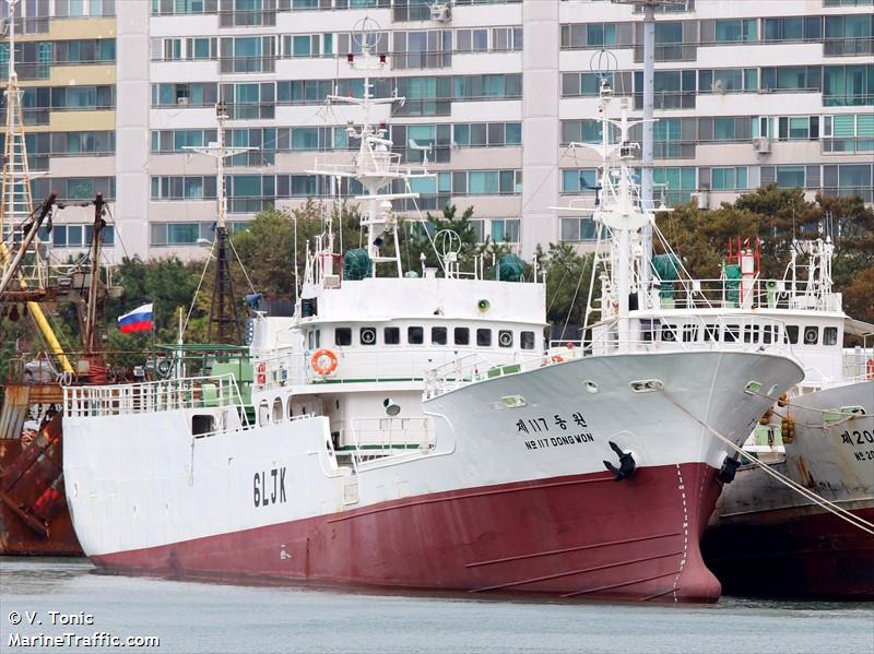 jupiter (Fishing Support Vessel) - IMO 7113002, MMSI 457373000, Call Sign ZVLH6 under the flag of Mongolia