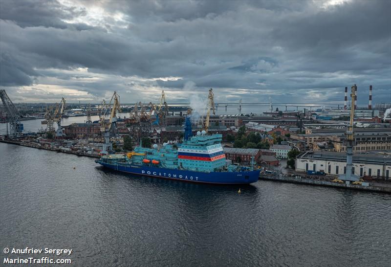 ural (Icebreaker) - IMO 9658642, MMSI 273618600, Call Sign UBKO under the flag of Russia