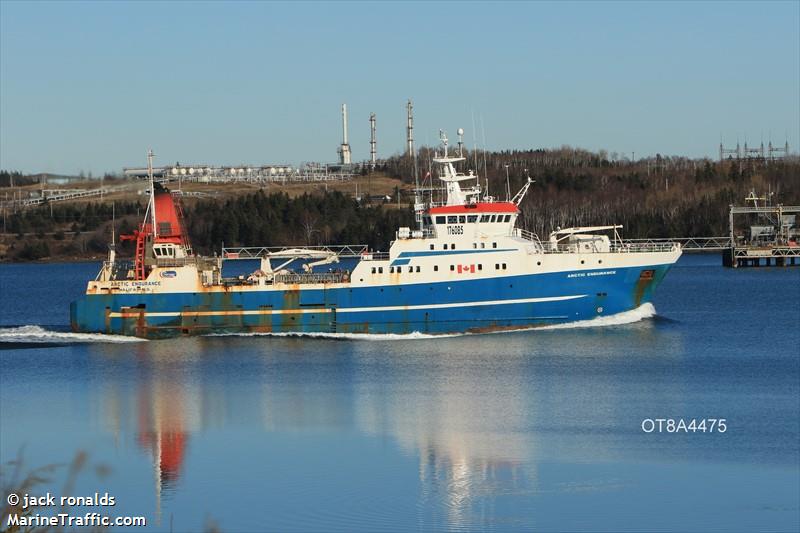 arctic endurance (Fishing Vessel) - IMO 9215725, MMSI 316002910, Call Sign VDBS under the flag of Canada