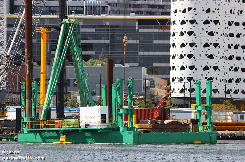 jack up barge 4 (-) - IMO , MMSI 503022270, Call Sign JUPB4 under the flag of Australia