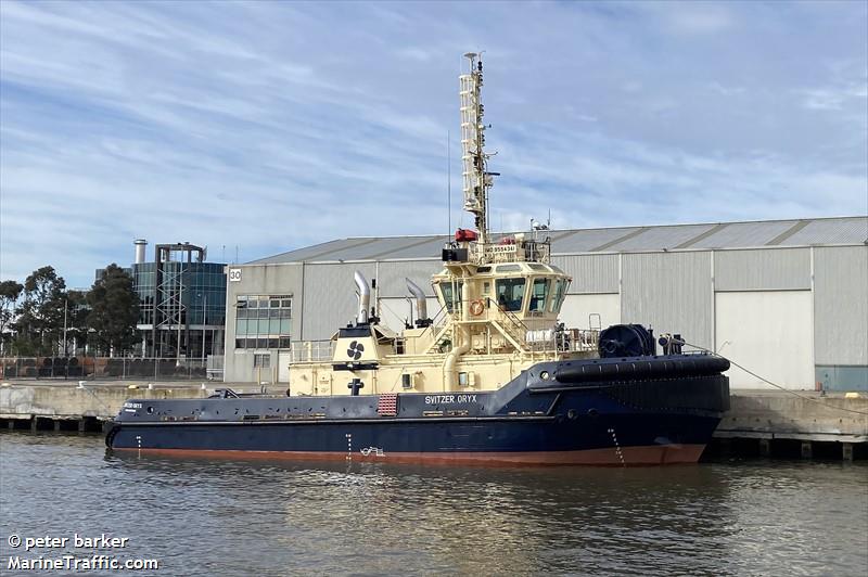 svitzer oryx (Tug) - IMO 9554341, MMSI 503115530, Call Sign VZSH under the flag of Australia