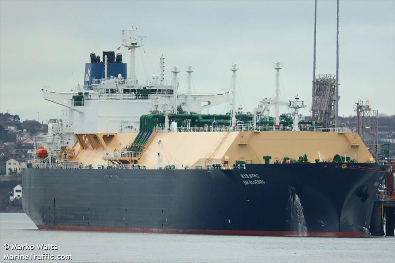 sm bluebird st (LNG Tanker) - IMO 9902914, MMSI 352001583, Call Sign 3E3651 under the flag of Panama