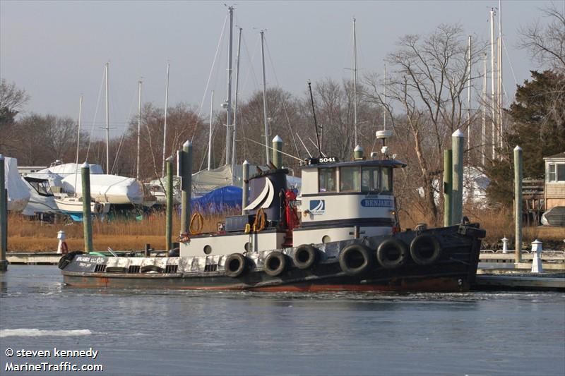 benjamin elliot (Tug) - IMO , MMSI 367566880, Call Sign WDG7400 under the flag of United States (USA)