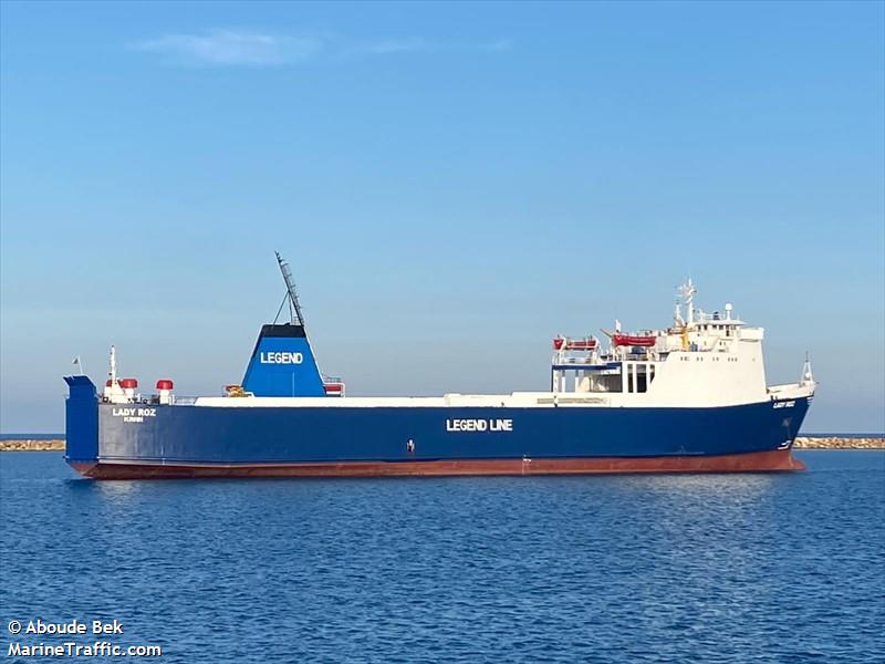 lady roz (Ro-Ro Cargo Ship) - IMO 7800112, MMSI 613460104, Call Sign TJM0066 under the flag of Cameroon