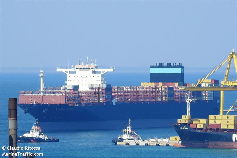 maersk campbell (Container Ship) - IMO 9924209, MMSI 636021339, Call Sign 5LDM4 under the flag of Liberia