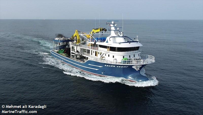 akgun vedat (Fishing vessel) - IMO , MMSI 271073640, Call Sign TCA6671 under the flag of Turkey