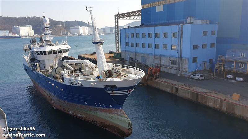 gromoboy (Fishing Vessel) - IMO 9201279, MMSI 273386140, Call Sign UGKK under the flag of Russia