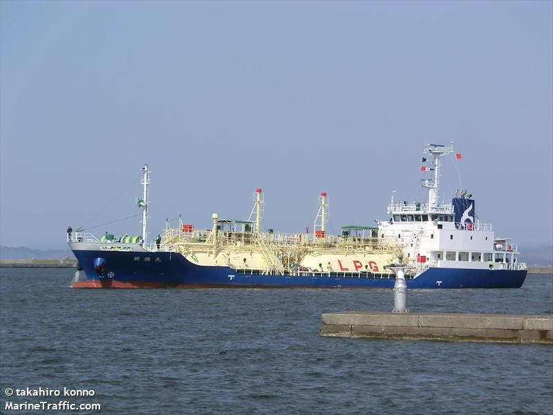 yutokumaru (LPG Tanker) - IMO 9949572, MMSI 431019598, Call Sign JD5128 under the flag of Japan