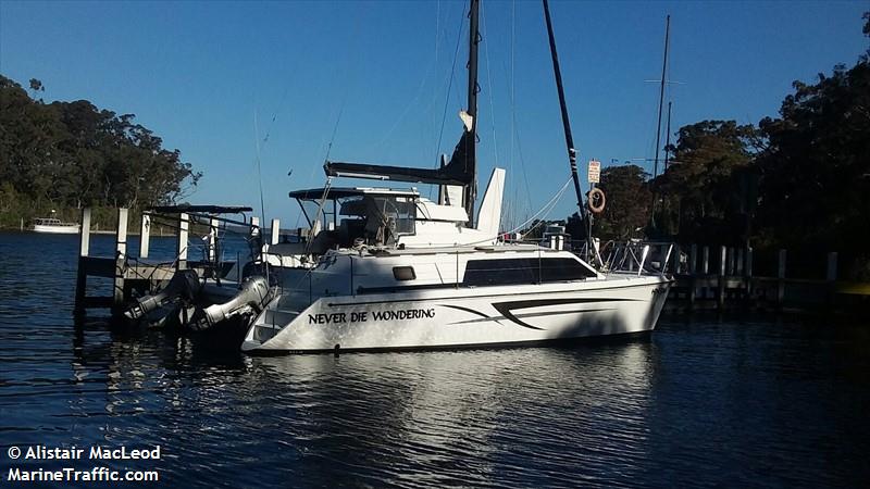 never die wondering (Sailing vessel) - IMO , MMSI 503506300, Call Sign HN316 under the flag of Australia