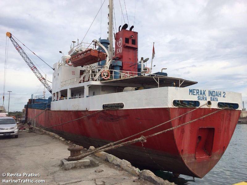 km.merak indah 2 (General Cargo Ship) - IMO 8410689, MMSI 525015260, Call Sign YHFI under the flag of Indonesia