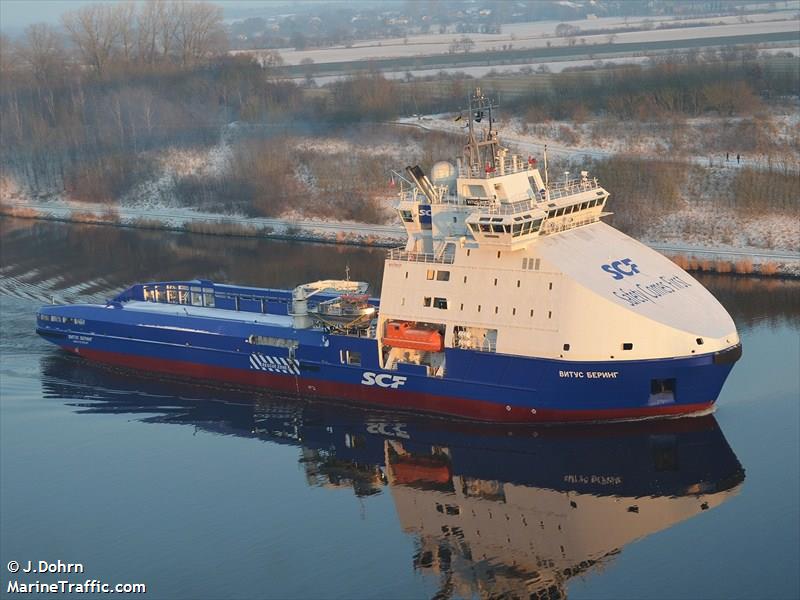vitus bering (Offshore Tug/Supply Ship) - IMO 9613549, MMSI 273358680, Call Sign UBGJ9 under the flag of Russia