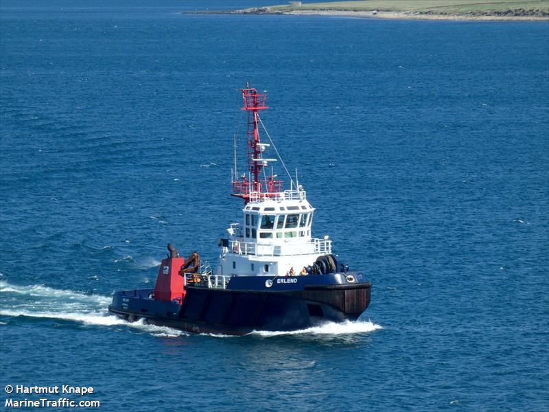 erlend (Tug) - IMO 8820339, MMSI 275031017, Call Sign YL3151 under the flag of Latvia