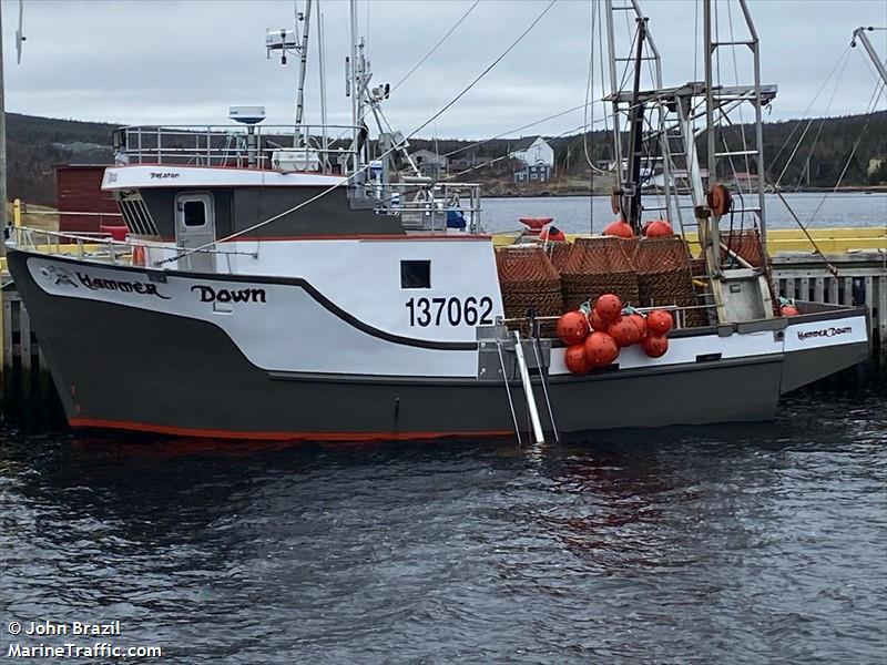 hammer down xvi (Fishing vessel) - IMO , MMSI 316002144 under the flag of Canada