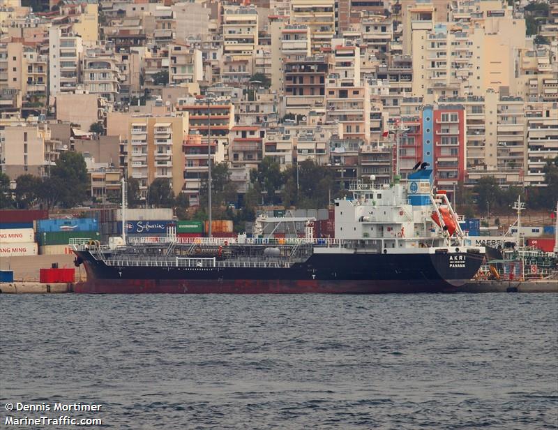 akri (Chemical/Oil Products Tanker) - IMO 9520261, MMSI 370936000, Call Sign H9IL under the flag of Panama