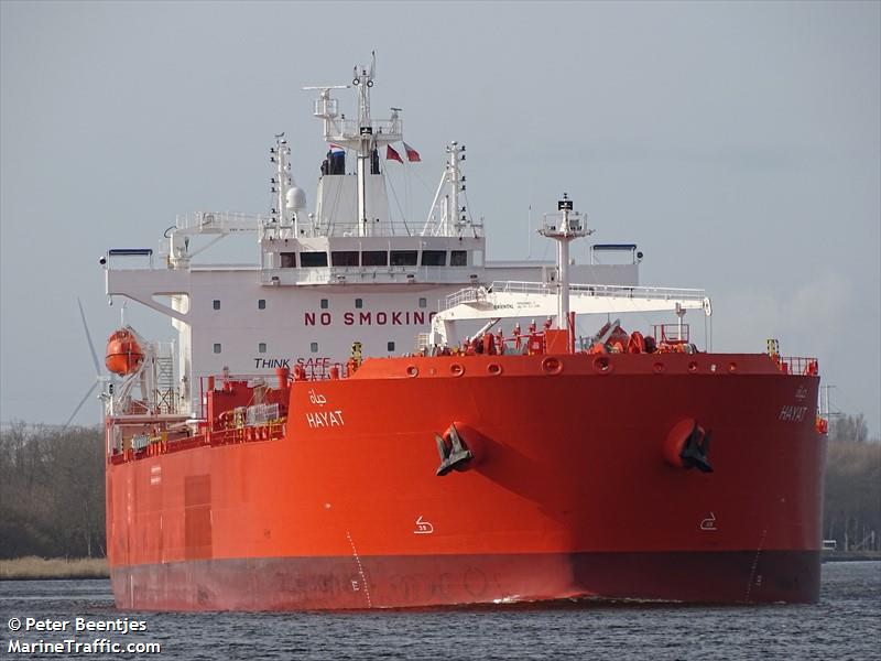 hayat (Chemical/Oil Products Tanker) - IMO 9917854, MMSI 403643000, Call Sign HZKL under the flag of Saudi Arabia